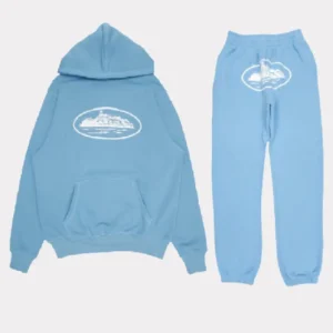 Corteiz Alcatraz Ensemble Set– Bleu bébé