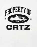 Corteiz OG Propriété De Crtz T-Shirt Blanc
