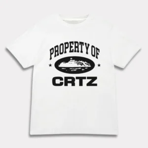 Corteiz OG Propriété De Crtz T-Shirt Blanc