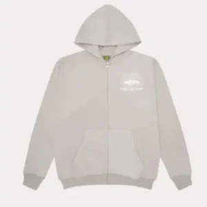 Corteiz – Superior V2 – Sweat à capuche zippé – Gris pierre