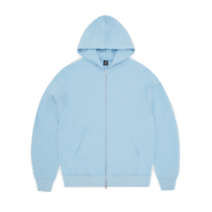 CORTEIZ HYBRID JACQUARD KNIT ALCATRAZ ZIP HOODIE BLEU BÉBÉ