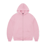 CORTEIZ HYBRID JACQUARD KNIT ALCATRAZ ZIP HOODIE ROSE