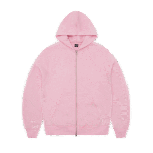 CORTEIZ HYBRID JACQUARD KNIT ALCATRAZ ZIP HOODIE ROSE