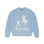 PULL EN MAILLE JACKIN BLEU BÉBÉ