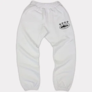 Pantalon de survêtement Corteiz 4Starz Alcatraz blanc