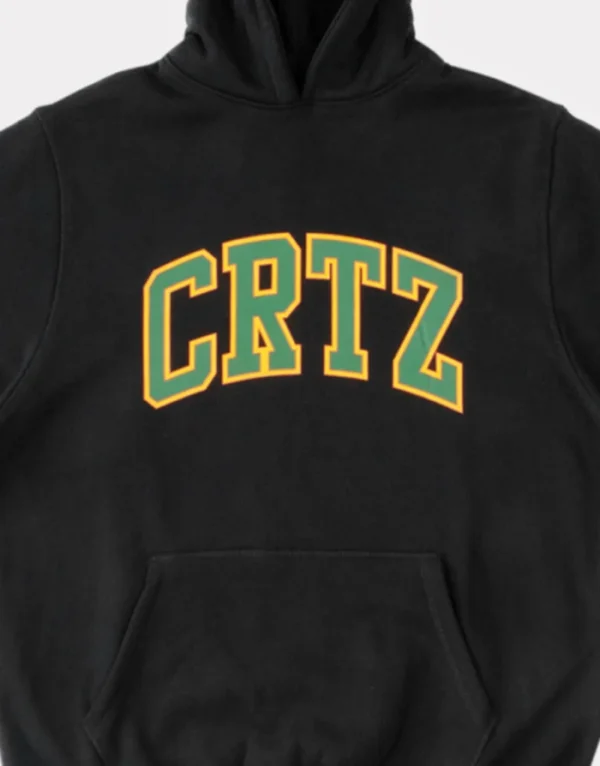 Sweat à capuche Corteiz Dropout Noir