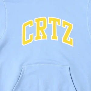 Sweat à capuche Corteiz Dropout bleu bébé