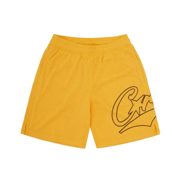 Short en maille Woosh jaune
