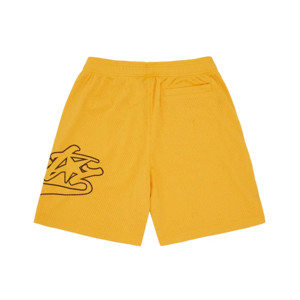 Short en maille Woosh jaune